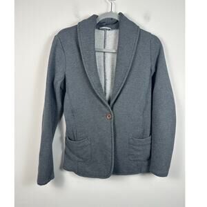 Standard James Perse Gray Sweatshirt Blazer Size Small Single Button